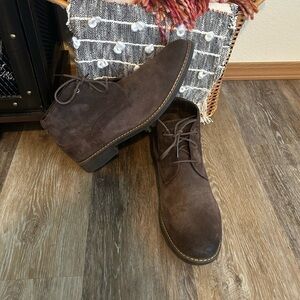 Rockport Mens size 14Chukka Boots Shoes Brown leather upper
